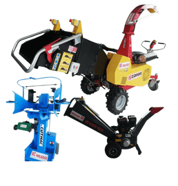 Noleggio macchine per la lavorazione di legna e ramaglie: Biotrituratore professionale, Cippatore, Spaccalegna